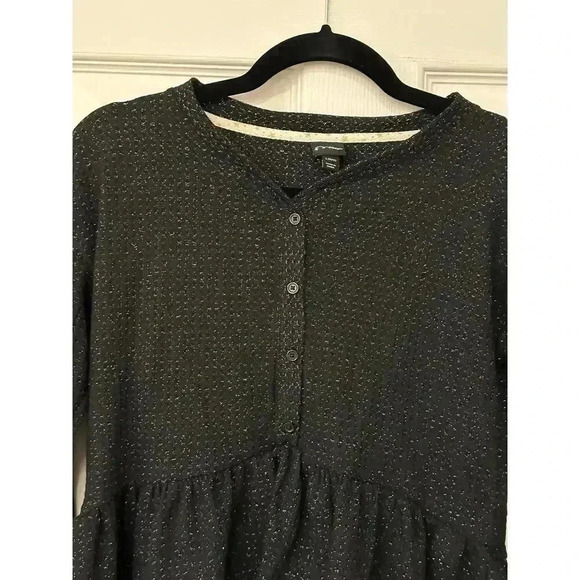 Art Class Girls Black Shimmer Hi/lo Top 10/12 - Picture 3 of 6